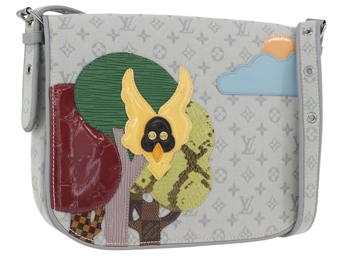 LOUIS VUITTON Bolsa Monogram Mini Musette Comte De Fe Gris M92279 LV Auth ka3339V Castaño