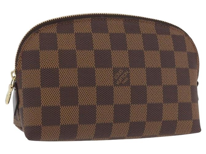 LOUIS VUITTON Kosmetiktäschchen PM Damier Ebene N47516 Authentisch LV SW2192