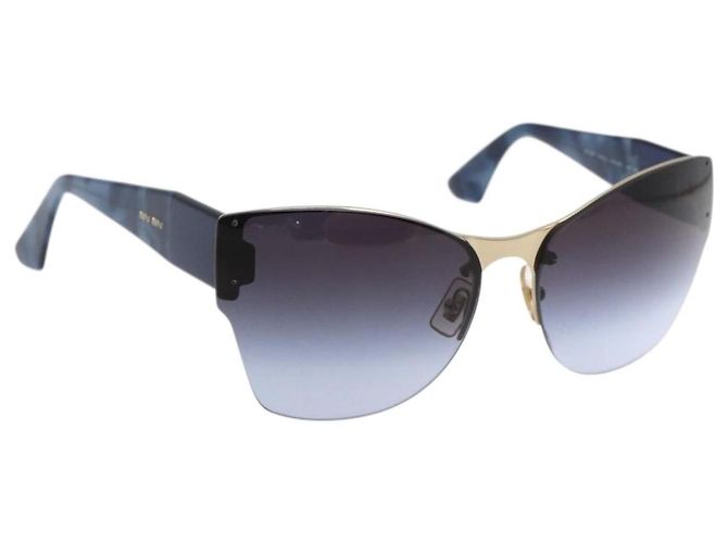 Occhiali da sole Miu Miu in plastica Navy Auth BA11670V Blu navy