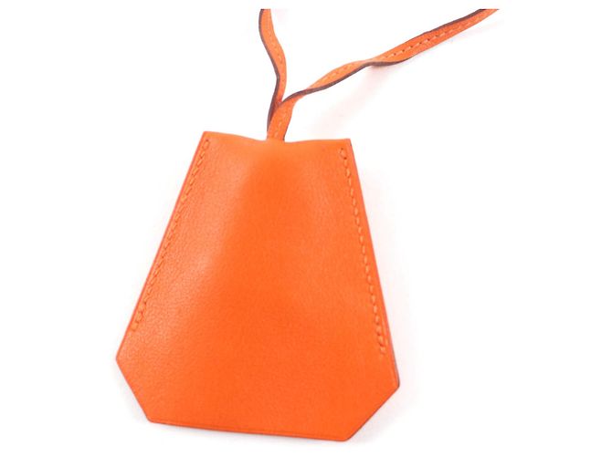 Ring Lederhalskette Hermès Margiela Era Orange