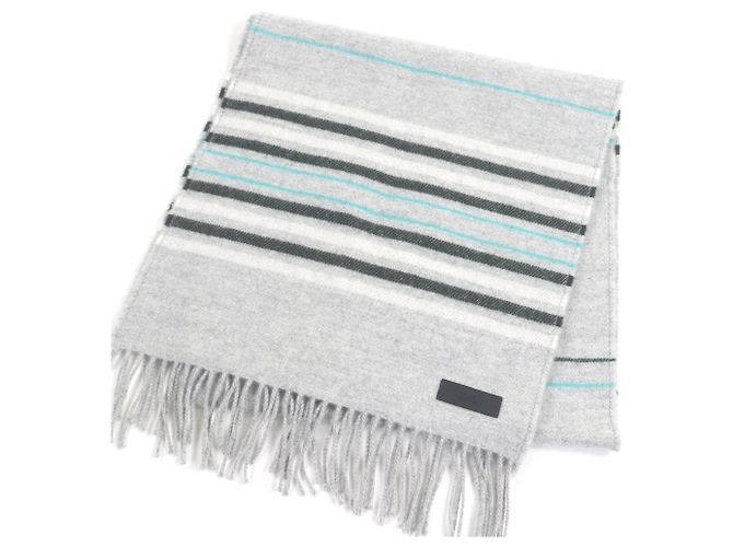 Chal de cachemira gris claro Hermès