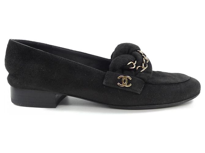 Classique Chaussures en cuir Chanel G32955 Noir