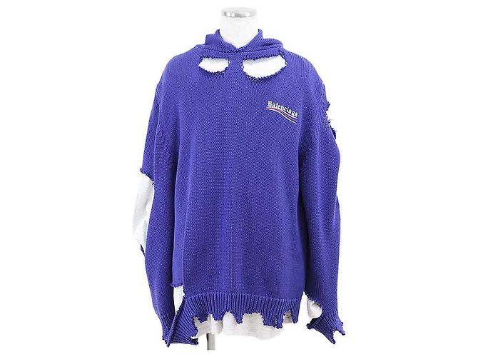 Everyday Sudadera de algodón UNIFIT de Balenciaga Azul