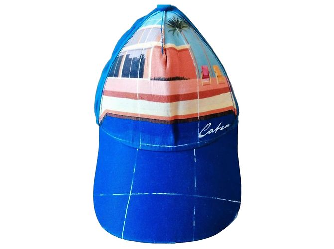 Gorra Dsquared2 con estampado de playa Azul Multicolor