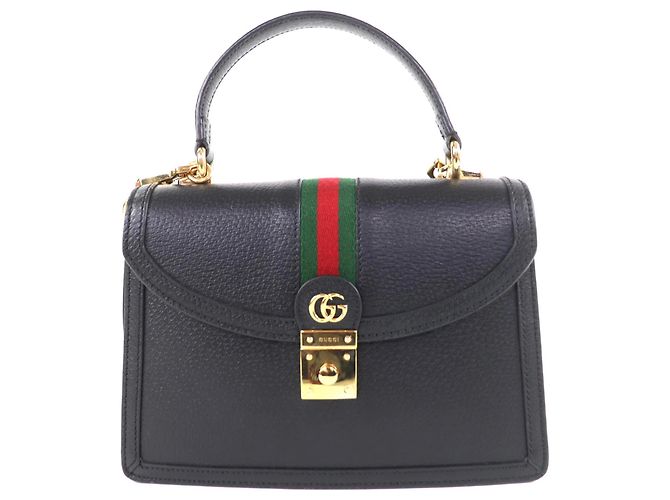 Gucci Ophidia Medium Handtasche mit Obergriff Schwarz