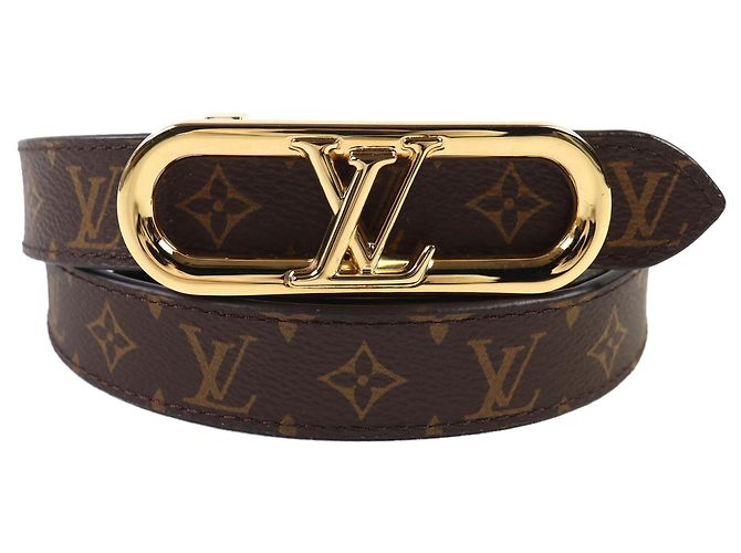 Cinto de couro Monogram Louis Vuitton Preto