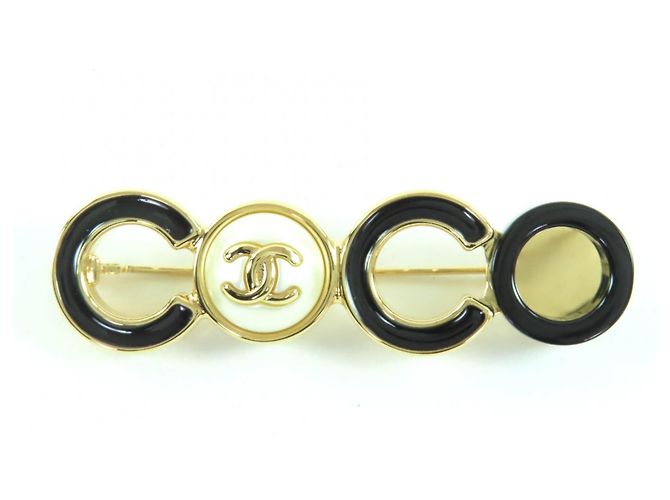 Spilla Coco Mark di Chanel Nero D'oro