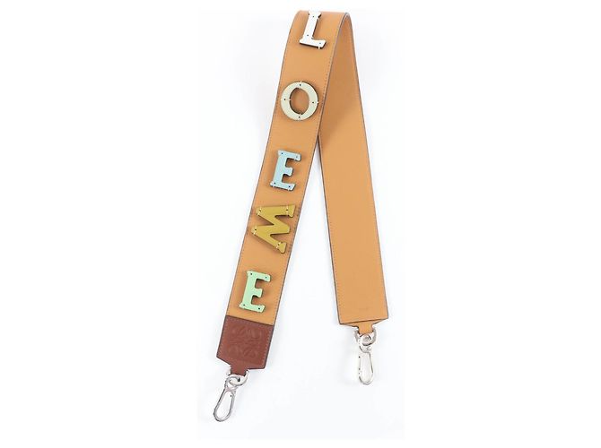 Loewe Logo Anagram Leather Shoulder Strap Brown Multiple colors