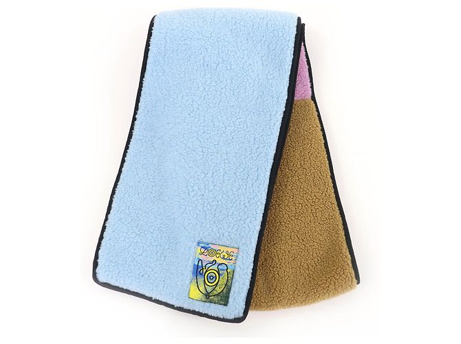 Stola grande in cotone multicolore con logo Loewe