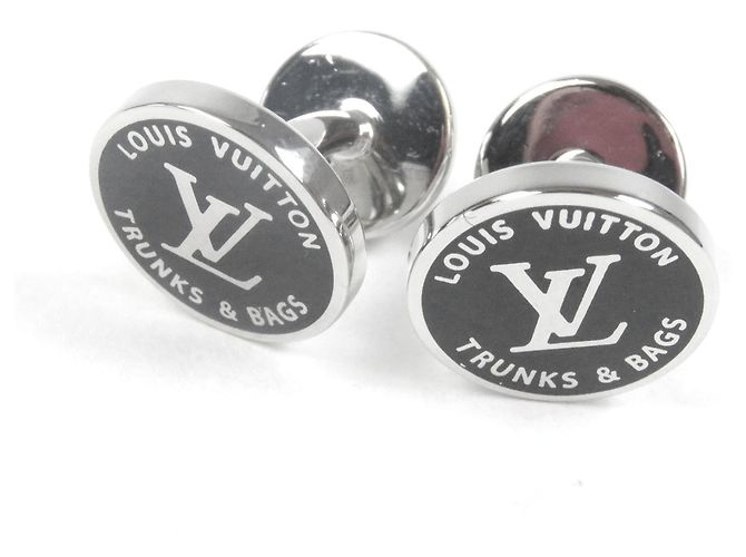 Gemelli Louis Vuitton M00912 Nero Argento