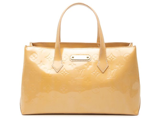 Louis Vuitton Monogram Vernis Wilshire PM Beige
