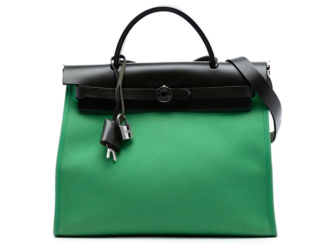 Hermès Bolsa Herbag Zip 31 Verde