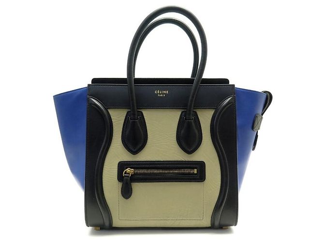 Céline CELINE MICRO LUGGAGE TRICOLOR LEDER HANDTASCHE