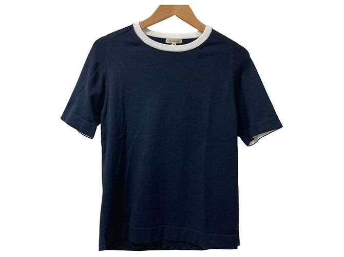 Autre Marque Blamink 14G Strick Kurzarmoberteil Blau