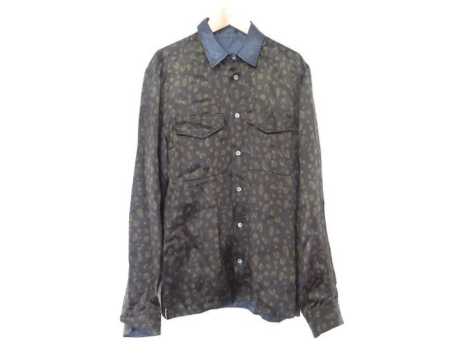 Autre Marque 3.1 Phillip Lim Satin 2way Jacket Green Khaki Navy blue