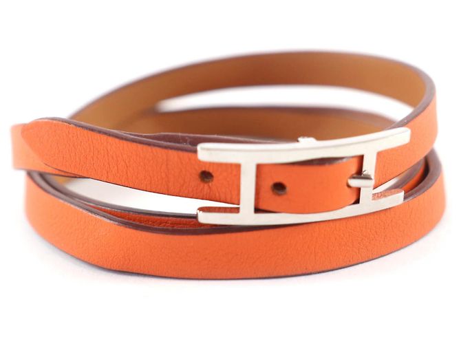 Hermès Pulseira Double Tour Be Api HERMES Laranja 