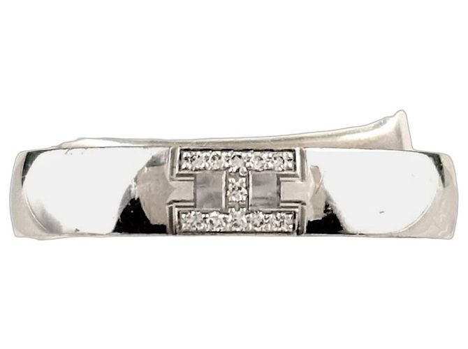 Hermès Diamantring aus Silber