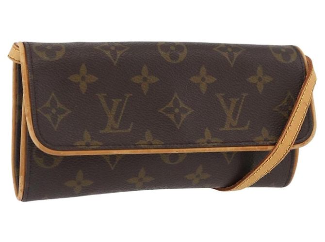 LOUIS VUITTON Pochette Twin PM Monogram Borsa a Spalla M51854 LV Auth BA11631 Monogramma