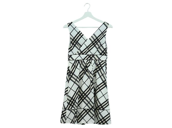 BURBERRY Nova Check Macacão de Lona Marfim Auth LNZ730A Cru
