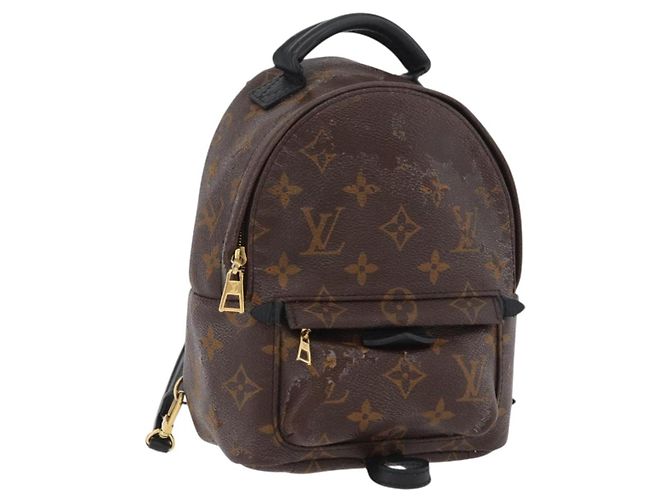 LOUIS VUITTON Monogram Palm Springs MINI Backpack M44873 LV Auth ARZ405