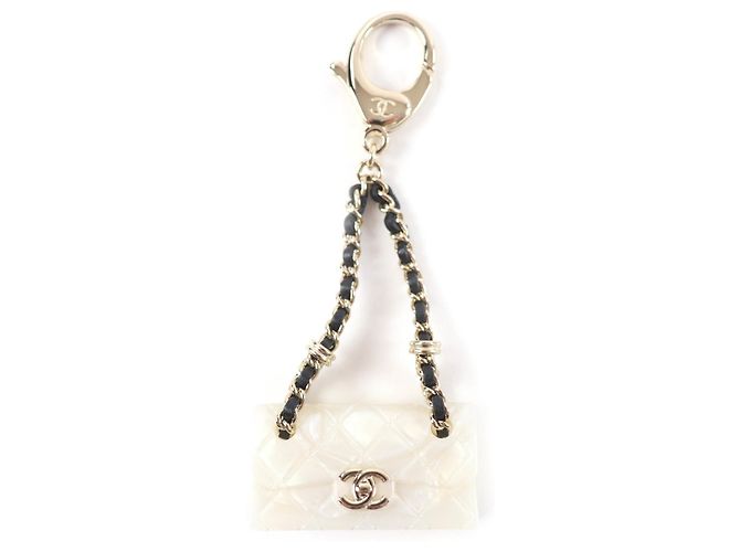 Charm per Borsa Chanel Matelassé Bianco