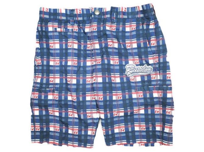 Autre Marque RUSSELUNO Polyester-Mesh-Shorts Blau