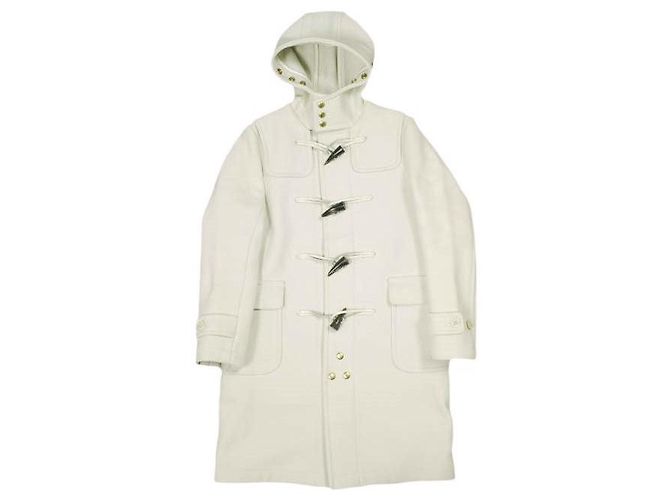 Autre Marque Scye BASICS Wool Coat White Cream