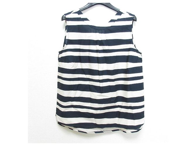 S Max Mara HAWAY Ärmellose Bluse Blau Marineblau
