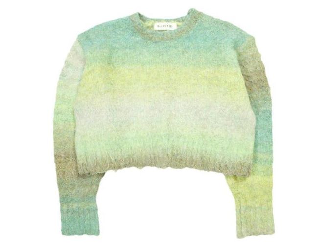 Autre Marque Ray BEAMS Gradation Rundhals-Pullover Strickoberteil Grün