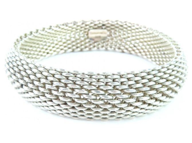 Tiffany & Co Bracciale in rete 925 Tiffany Somerset Argento