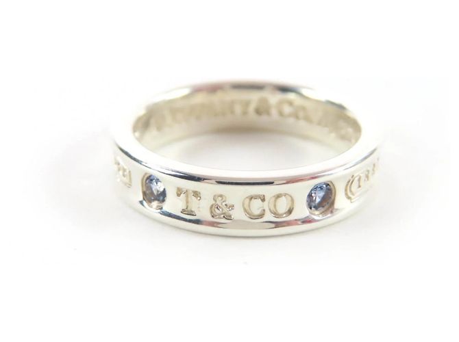 Anillo Estrecho Tiffany & Co. 1837 Plata