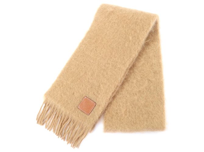 Xale em mistura de mohair e lã Loewe Marrom