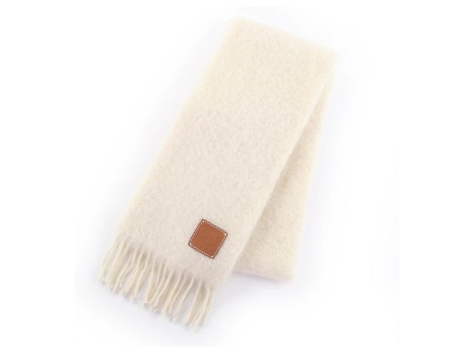 Sciarpa in misto mohair e lana Loewe Crudo