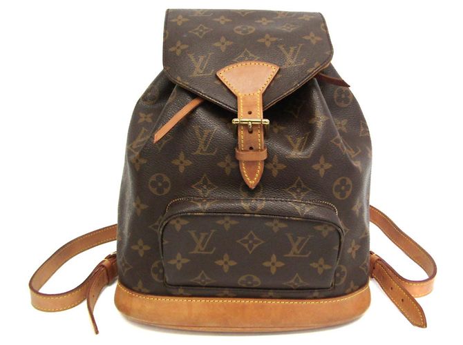 Louis Vuitton Monogram Montsouris MM Women’s Backpack Brown