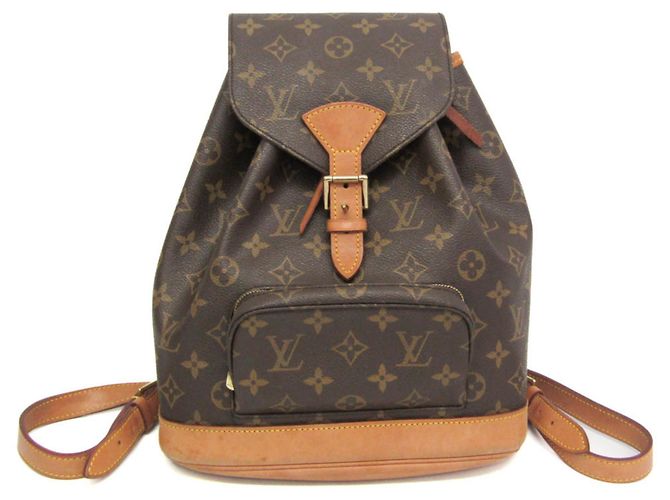 Louis Vuitton Monogram Montsouris MM M51136 Women's Backpack Brown