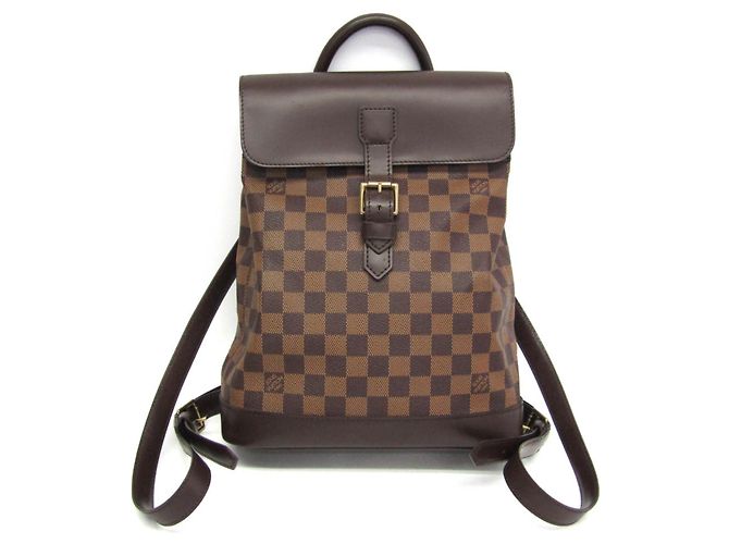 Louis Vuitton Damier Soho Women’s Backpack Damier ebene