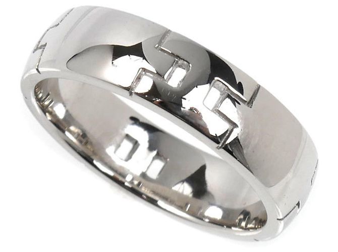 Hermès Hermes 18K White Gold Hercules Band Ring