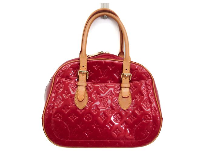 Louis Vuitton Monogram Vernis Summit Drive Handbag Red