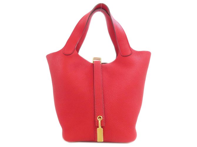 Hermès Picotin Lock PM Handtasche Rot