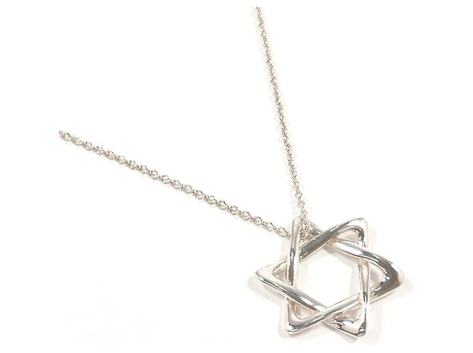 Colar Estrela de Davi Elsa Peretti da Tiffany & Co. Prata