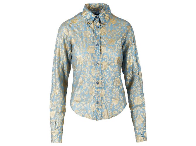 Camicia in cotone stampata a schermo Just Cavalli - anni 00 Multicolore