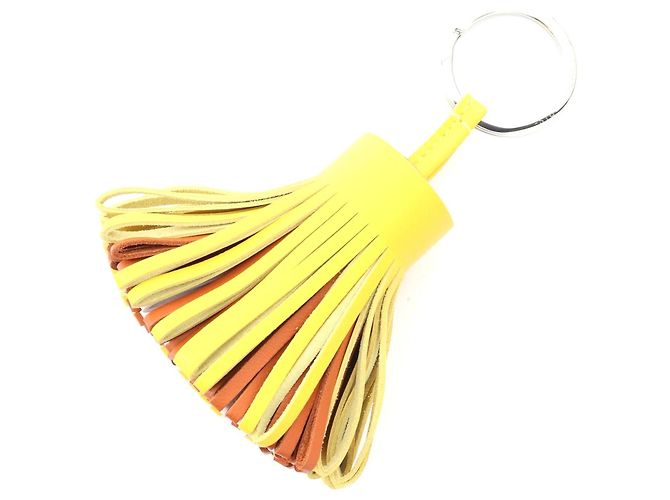 Pingente de couro Carmen da Hermès Amarelo