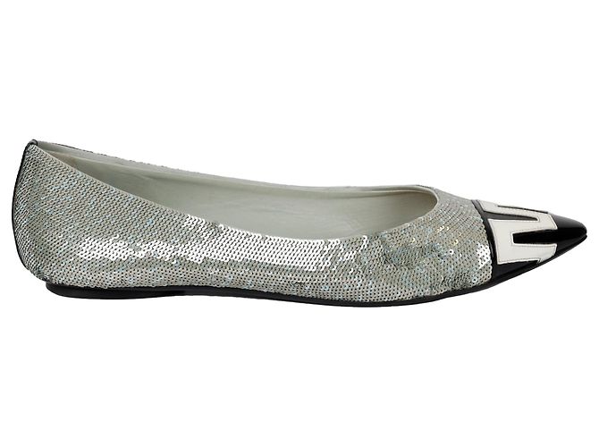 Louis Vuitton Sequin Pointed Toe Flats - '10s Multiple colors