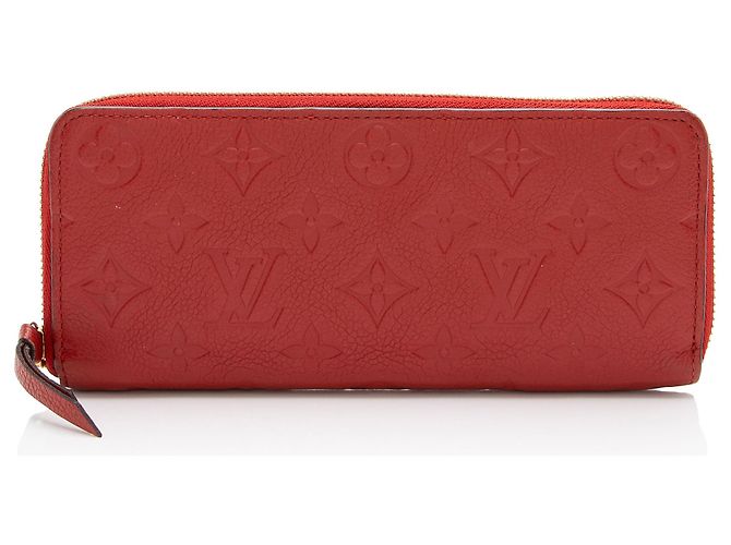 Clemence Geldbörse Monogram Empreinte Louis Vuitton Rot