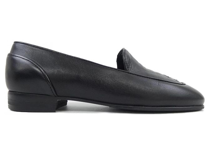 Chanel Lederschuhe Schwarz