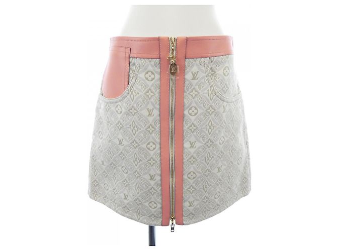 Rock Louis Vuitton SINCE1854 Pink Weiß Beige