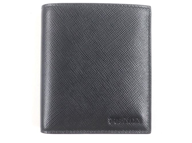 Prada 2MO004 Saffiano Leather Card Case Black