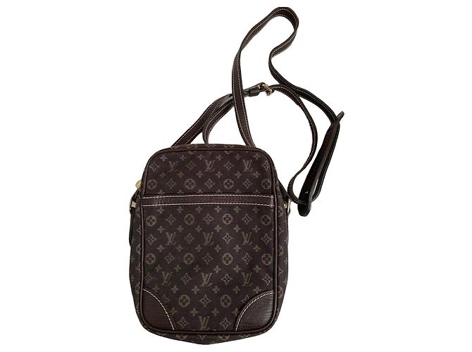 Louis Vuitton Satteltasche Braun Stoff
