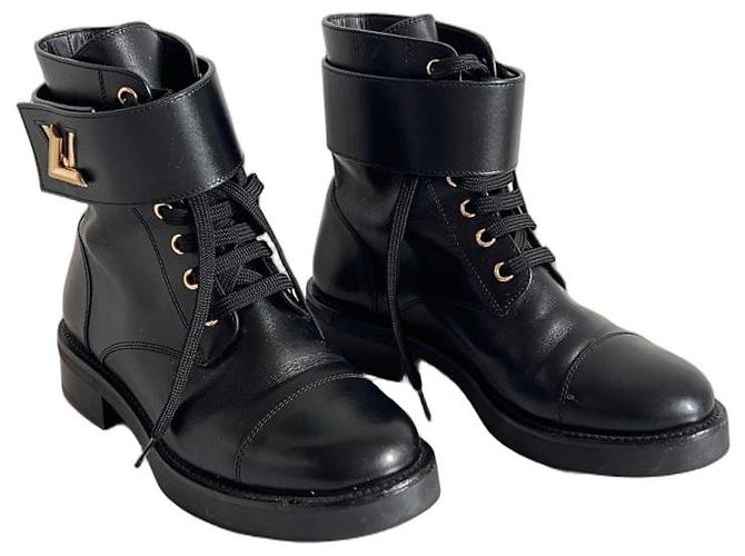 Botas de couro Wonderland Ranger da Louis Vuitton Preto
