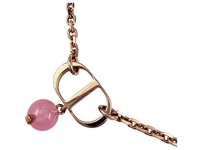 Collar de Perlas y Diamantes Petit CD de Christian Dior Dorado